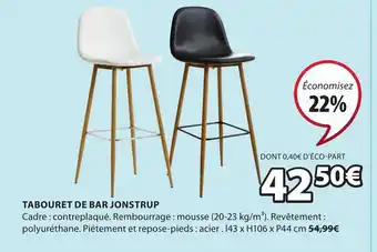 JYSK Tabouret de Bar Jonstrup offre
