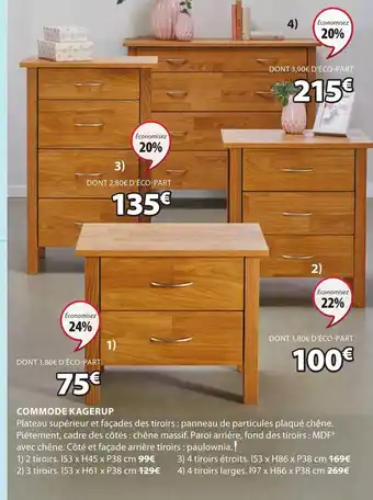 JYSK Commode kagerup offre
