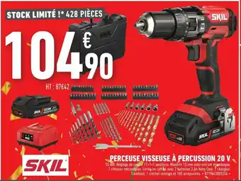Brico Cash Perceuse Visseuse à Percussion 20 V Skil offre