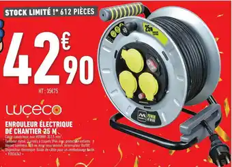 Brico Cash Enrouleur électrique De Chantier 25 M Luceco offre