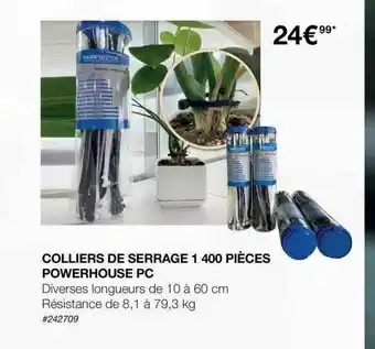 Colliers De Serrage 1 400 Pièces Powerhouse Pc