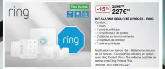 Kit Alarme Sécurité 8 Pièces - Ring