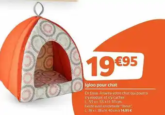 Jardiland Igloo Pour Chat offre