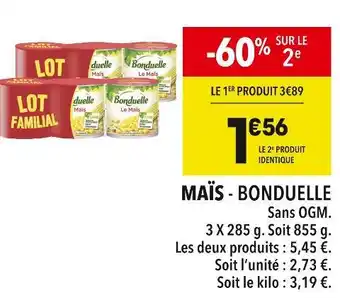 Supeco BONDUELLE MAÏS offre