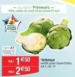 Cora x Carrefour Artichaut offre