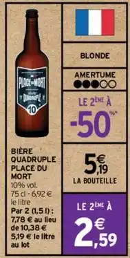 Intermarché Express Place du mort - bière quadruple offre