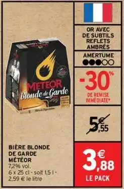 Intermarché Hyper Météor - biere blonde de garde offre
