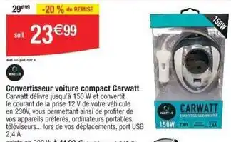 Cora x Carrefour Carwatt - voiture compact offre