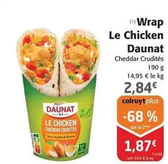 Colruyt Daunat - wrap le chicken offre