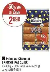 Géant Casino Pains au chocolat offre