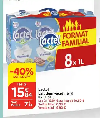 Maximarché Lait demi-écrémé offre