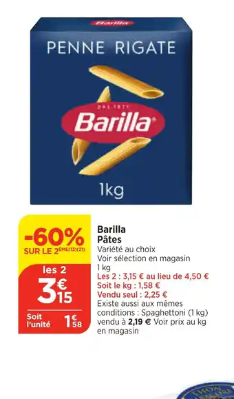Maximarché Barilla offre