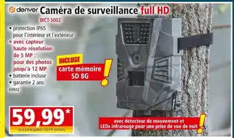 Norma Denver Caméra de surveillance full HD offre