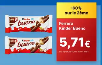 Lidl Ferrero Kinder Bueno offre