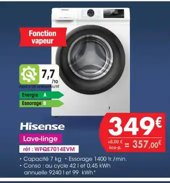 Pro&Cie Hisense Lave-linge offre