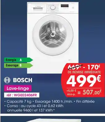 Pro&Cie BOSCH Lave-linge offre