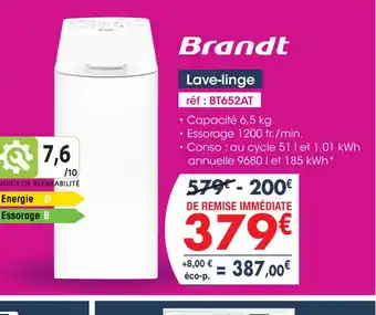 Pro&Cie Brandt Lave-linge offre