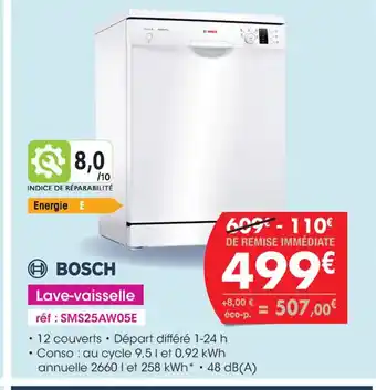 Pro&Cie BOSCH Lave-vaisselle offre