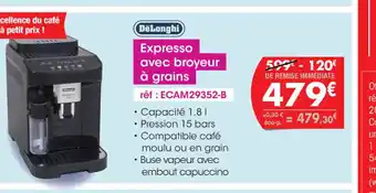 Pro&Cie Expresso avec broyeur à grains offre