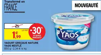 Intermarché Hyper YAOURT GRECQUE NATURE offre