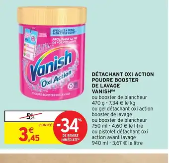 Intermarché Hyper DÉTACHANT OXI ACTION POUDRE BOOSTER offre