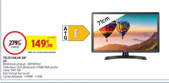 Intermarché Hyper TÉLÉVISEUR 28" offre