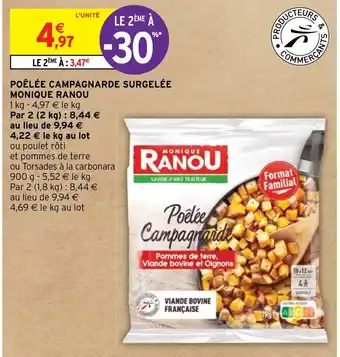 Intermarché POÊLÉE CAMPAGNARDE SURGELÉE MONIQUE RANOU offre