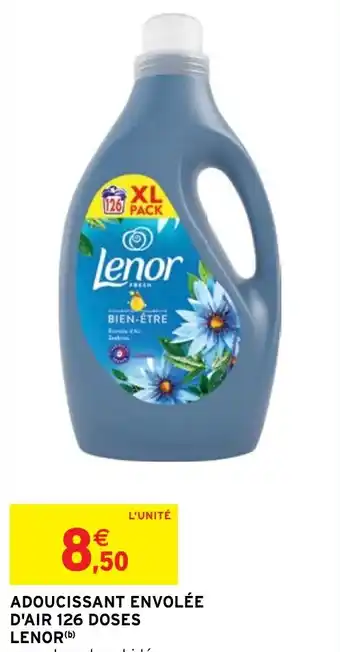 Intermarché ADOUCISSANT ENVOLÉE D'AIR 126 DOSES LENOR (b) offre