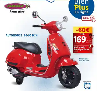 Lidl Mini-scooter électrique Vespa offre