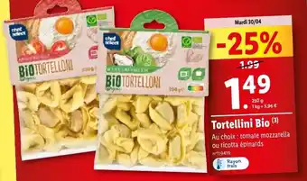 Lidl Tortellini Bio (3) offre