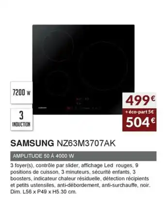 Copra Samsung NZ63M3707AK offre