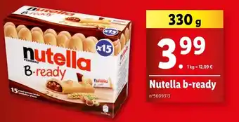 Lidl Nutella b-ready offre