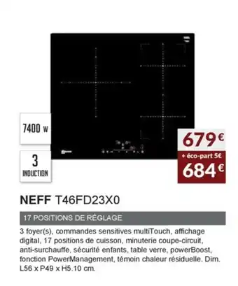 Copra Neff T46FD23XO offre