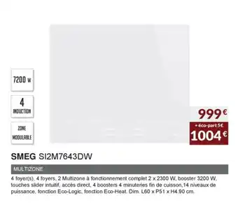 Copra Smeg SI2M7643DW offre