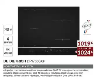 Copra De dietrich DPI7686XP offre