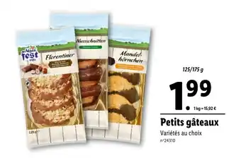 Lidl Petits gâteaux offre