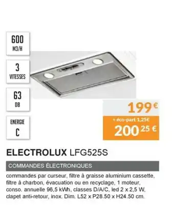 Copra Electrolux LFG525S offre