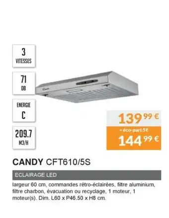 Copra Candy CFT610/5S offre