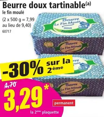 Norma Beurre doux tartinable(a) offre