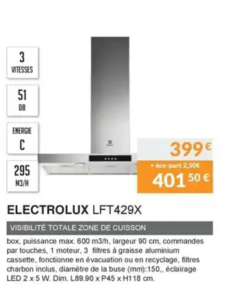 Copra Electrolux LFT429X offre