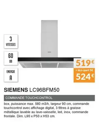 Copra Siemens LC96BFM50 offre