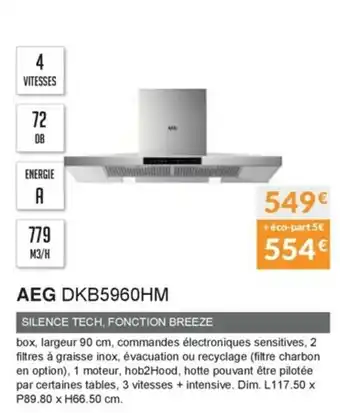 Copra Aeg DKB5960HM offre