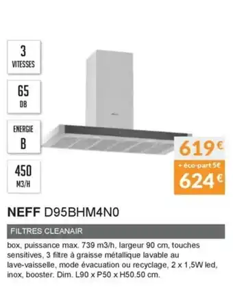 Copra Neff D95BHM4N0 offre