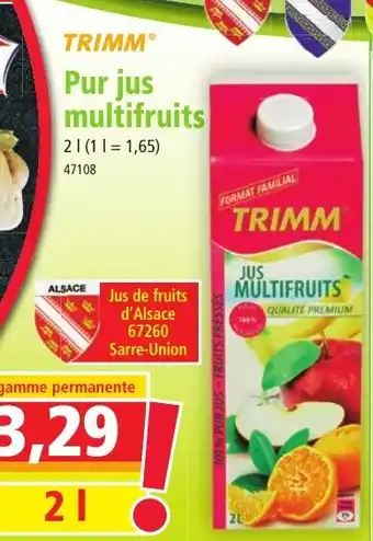 Norma Pur jus multifruits offre