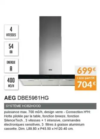 Copra Aeg DBE5961HG offre