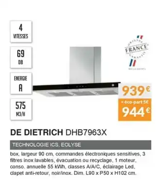 Copra De dietrich DHB7963X offre