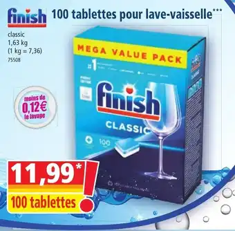 Norma 100 tablettes pour lave-vaisselle offre