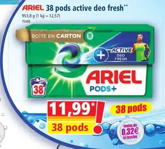 Norma ARIEL 38 pods active deo fresh offre