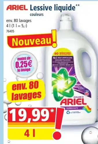 Norma ARIEL Lessive liquide offre