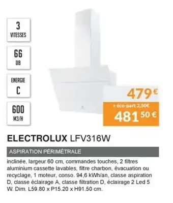Copra Electrolux LFV316W offre